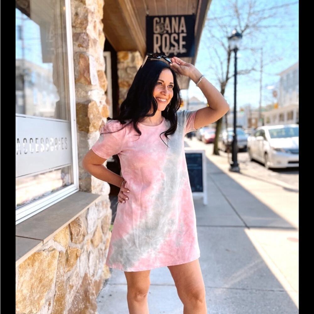 BB Dakota x Steve Madden Cosmic Girl Terry Mini Sweatshirt Dress. Size small - Picture 3 of 9